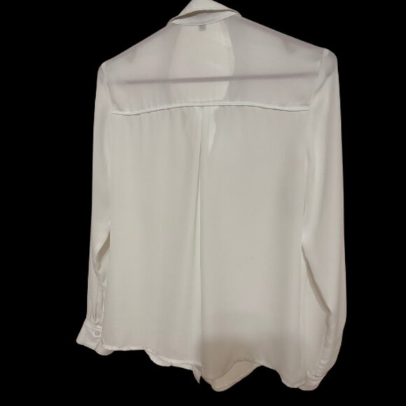 Express Sheer White Blouse - Picture 3 of 4
